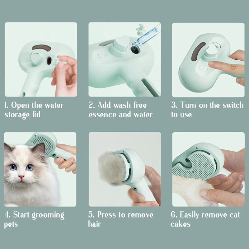 Pet Luxe Steam Massage Brush™